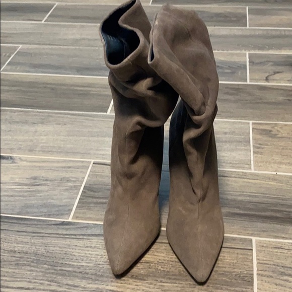 Suede high heeled boots - Picture 1 of 6